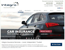 Tablet Screenshot of integra-insurance.com